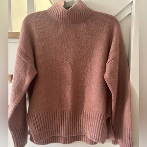 Frame Denim Dusty Rose Turtleneck Sweater